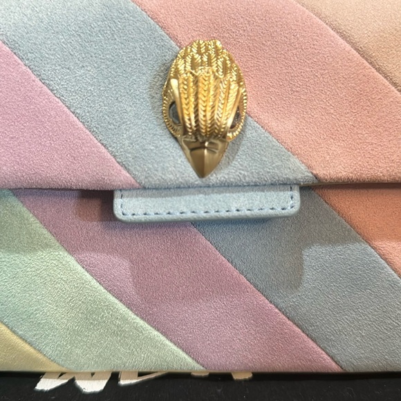 🌷Host pick Kurt Geiger London Mini
Suede Rainbow Striped Kensington Crossbody 🌷🌷 - Picture 3 of 13